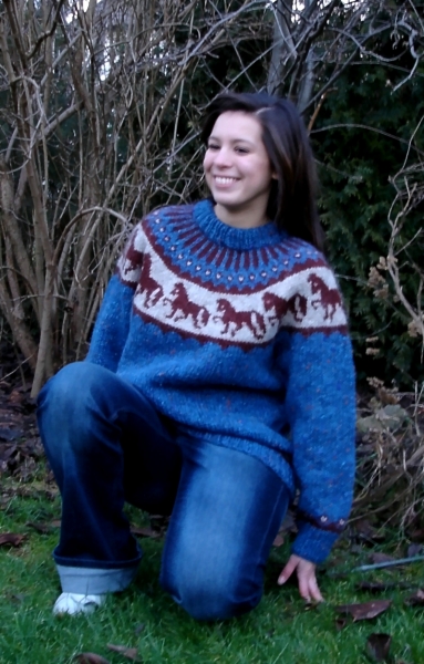 Strickpaket Alafoss Lopi Pferdepullover Nr. 8801