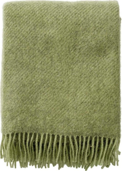 Designerdecke Gotland in Moosgrün