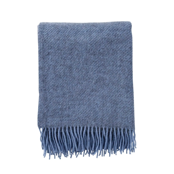Designerdecke Gotland in Meerblau